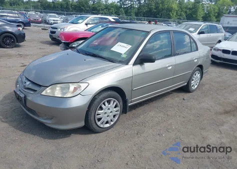 2005 Honda Civic Lx z USA, uszkodzony, nr VIN 2HGES16535H596301